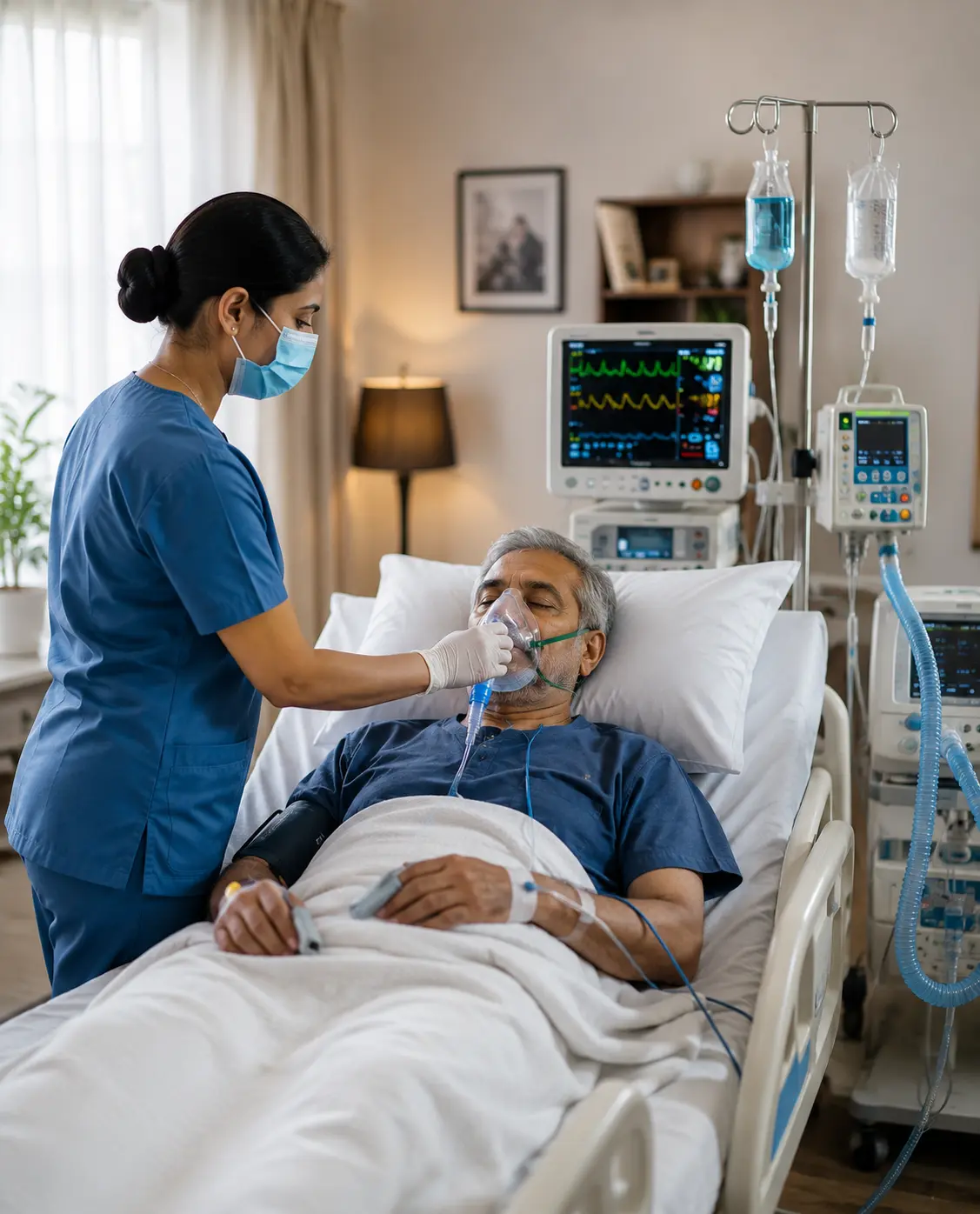 ICU Care Patient at Home